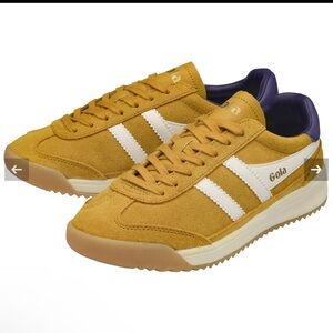 Gola Mustard and White Women's Sneakers